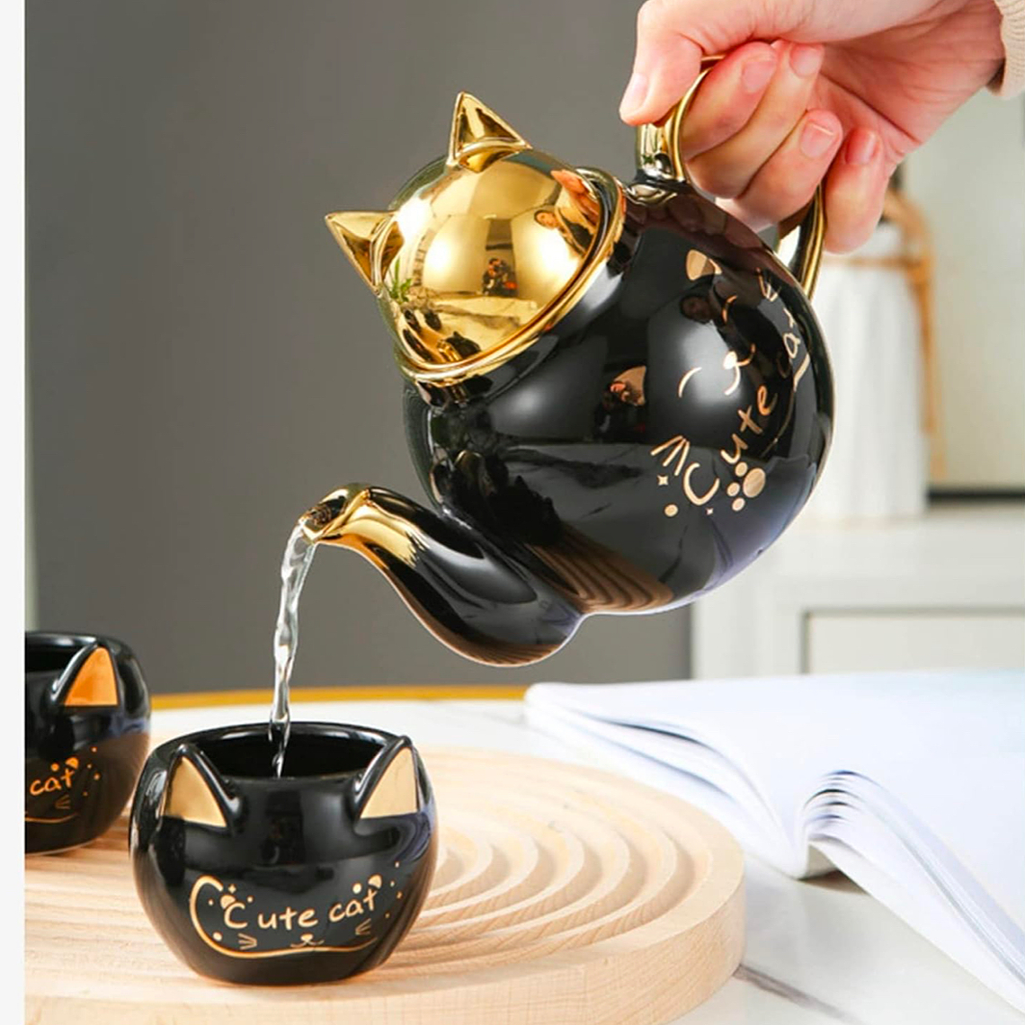 Set de Té Cute Cat – Cerámica Premium 2