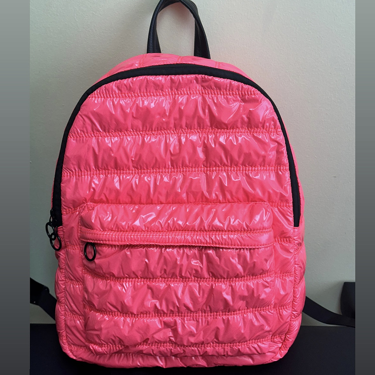 Mochila Puffer Fucsia 1