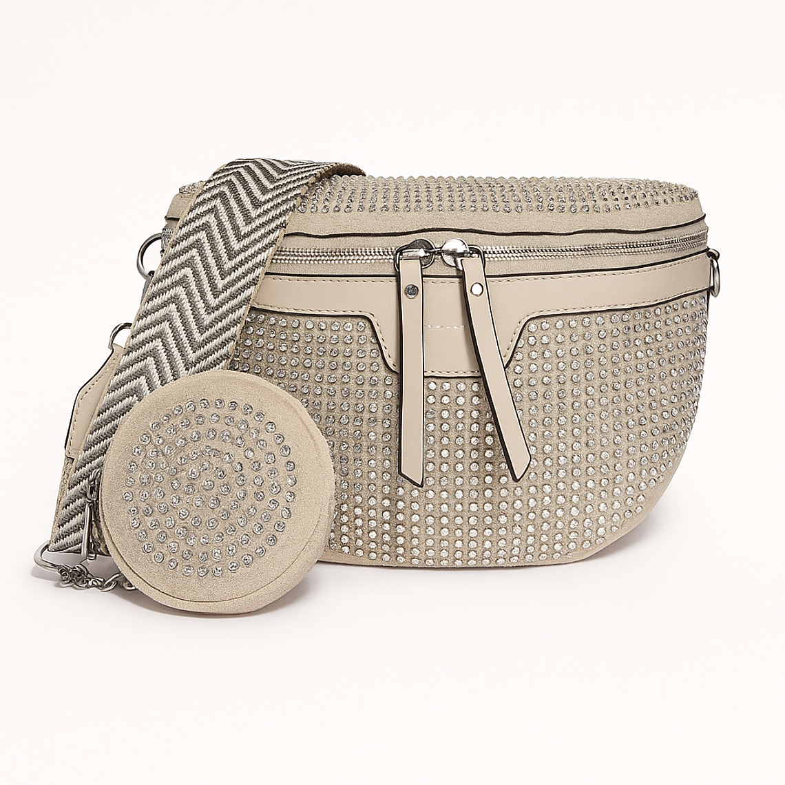 Riñonera Glam Brillos con Mini Monedero – Disponible en 4 Colores 4