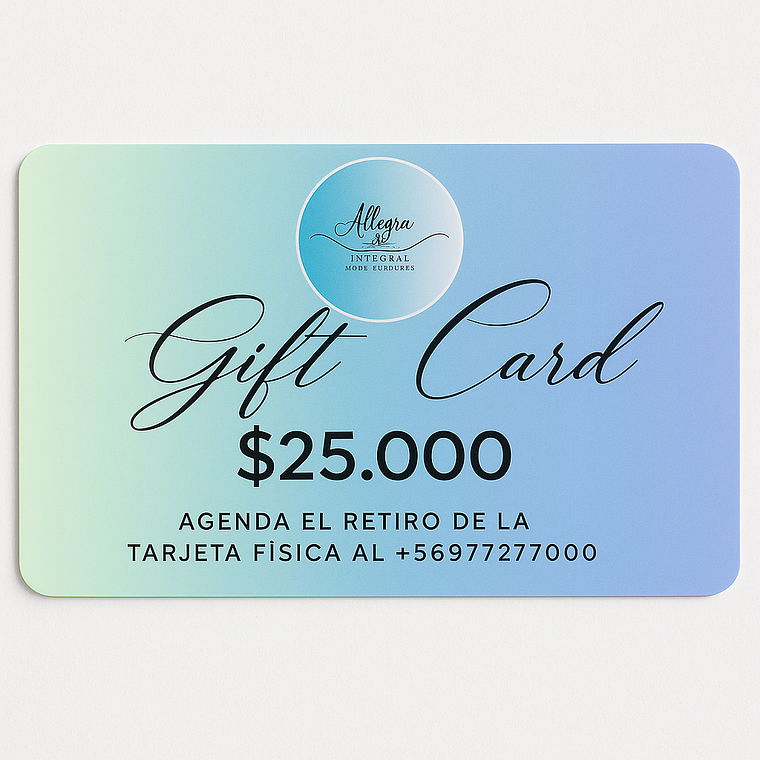 Gift Card Allegra $25.000 1