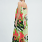 Vestido maxi estampado tropical - Miniatura 3
