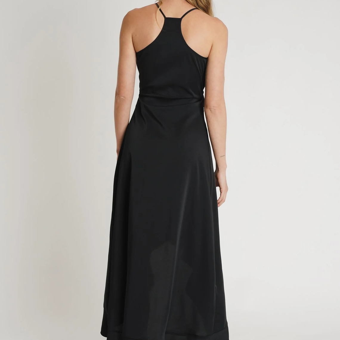 Vestido Italiano Negro Cruzado – Estándar 2