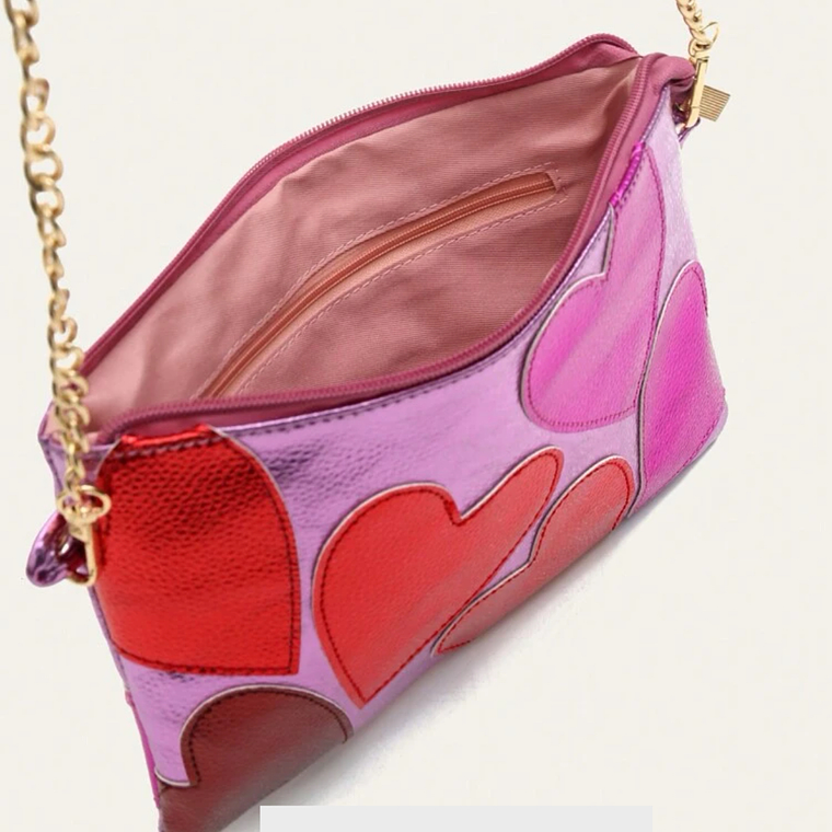 Cartera Hearts Metallic 2