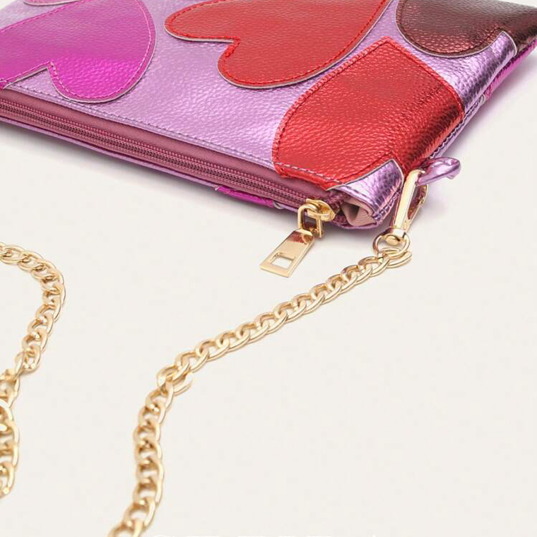 Cartera Hearts Metallic 3