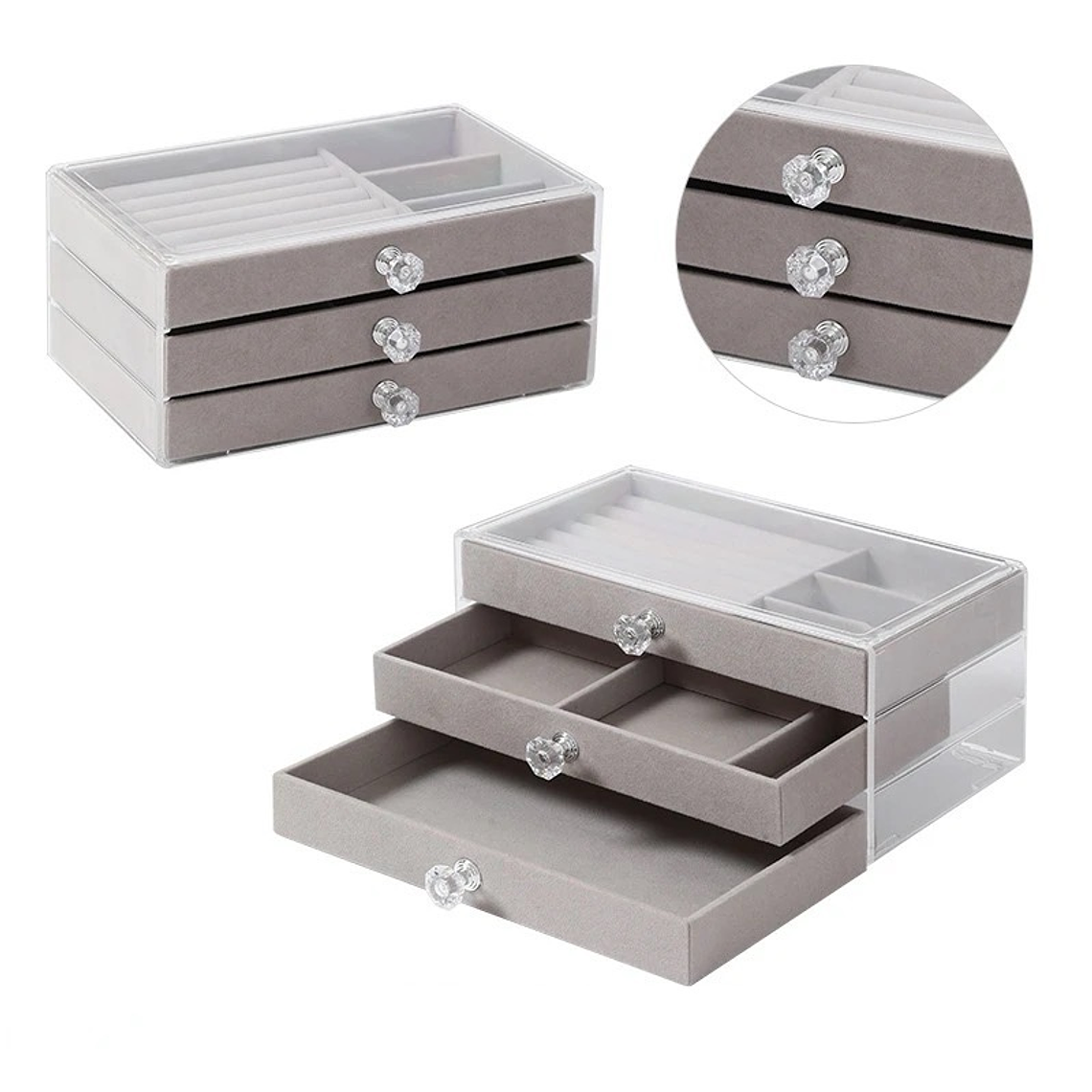 Caja Organizadora de Joyas – 3 Niveles 2