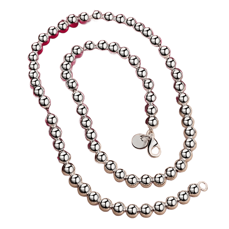 Cadena Plateada Esferas 1