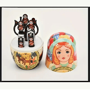 Set de Uñas Muñeca Rusa