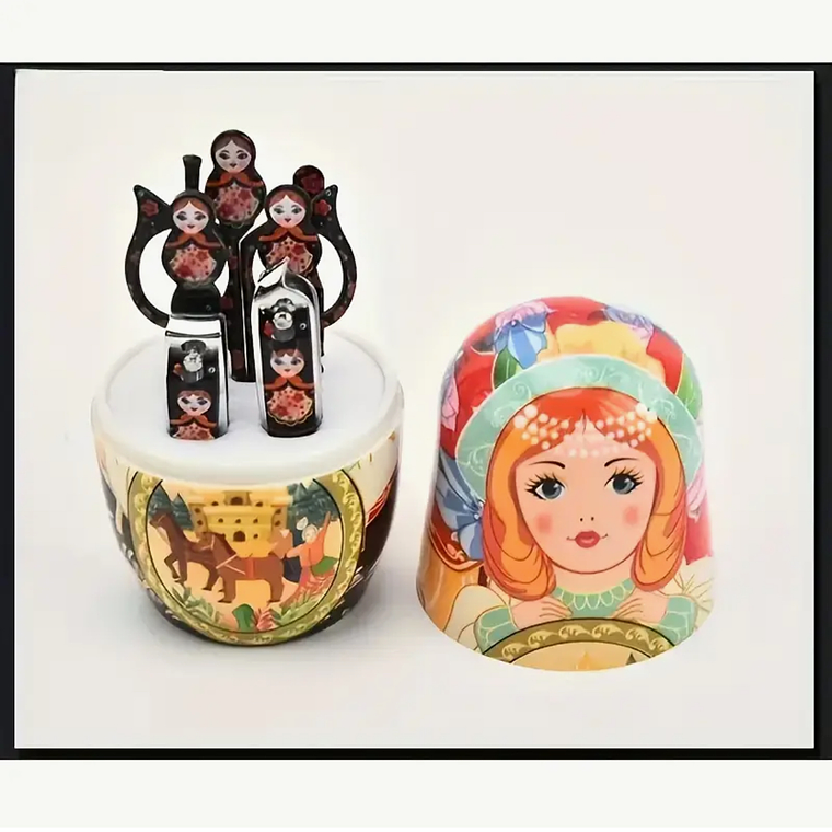 Set de Uñas Muñeca Rusa 1