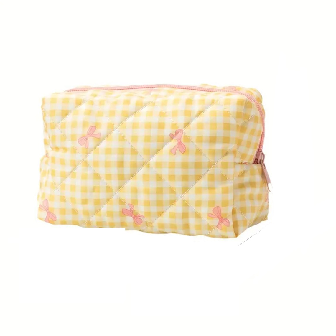 Neceser Cuadrillé Amarillo 1