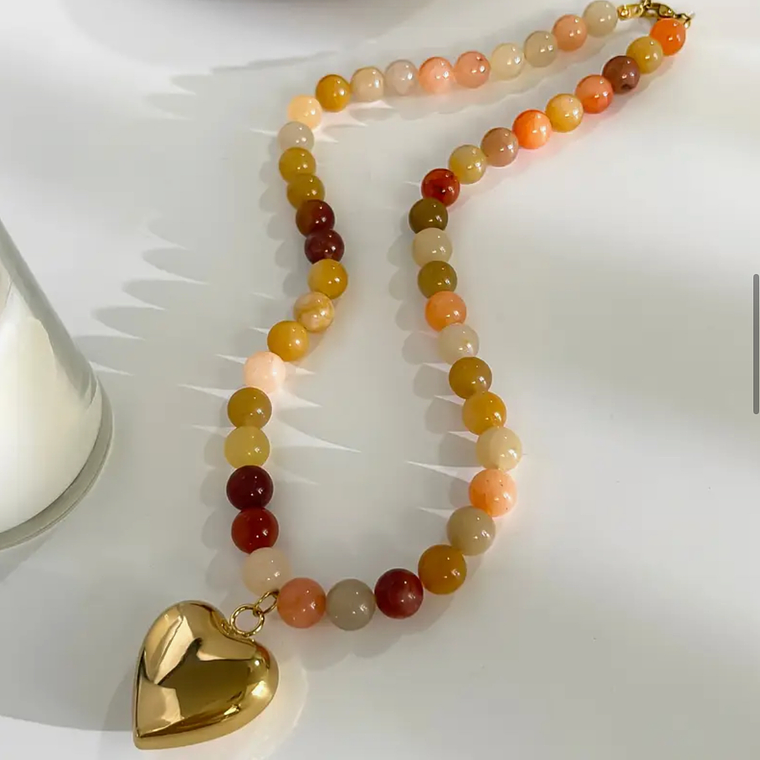 Collar Corazón Dorado 2