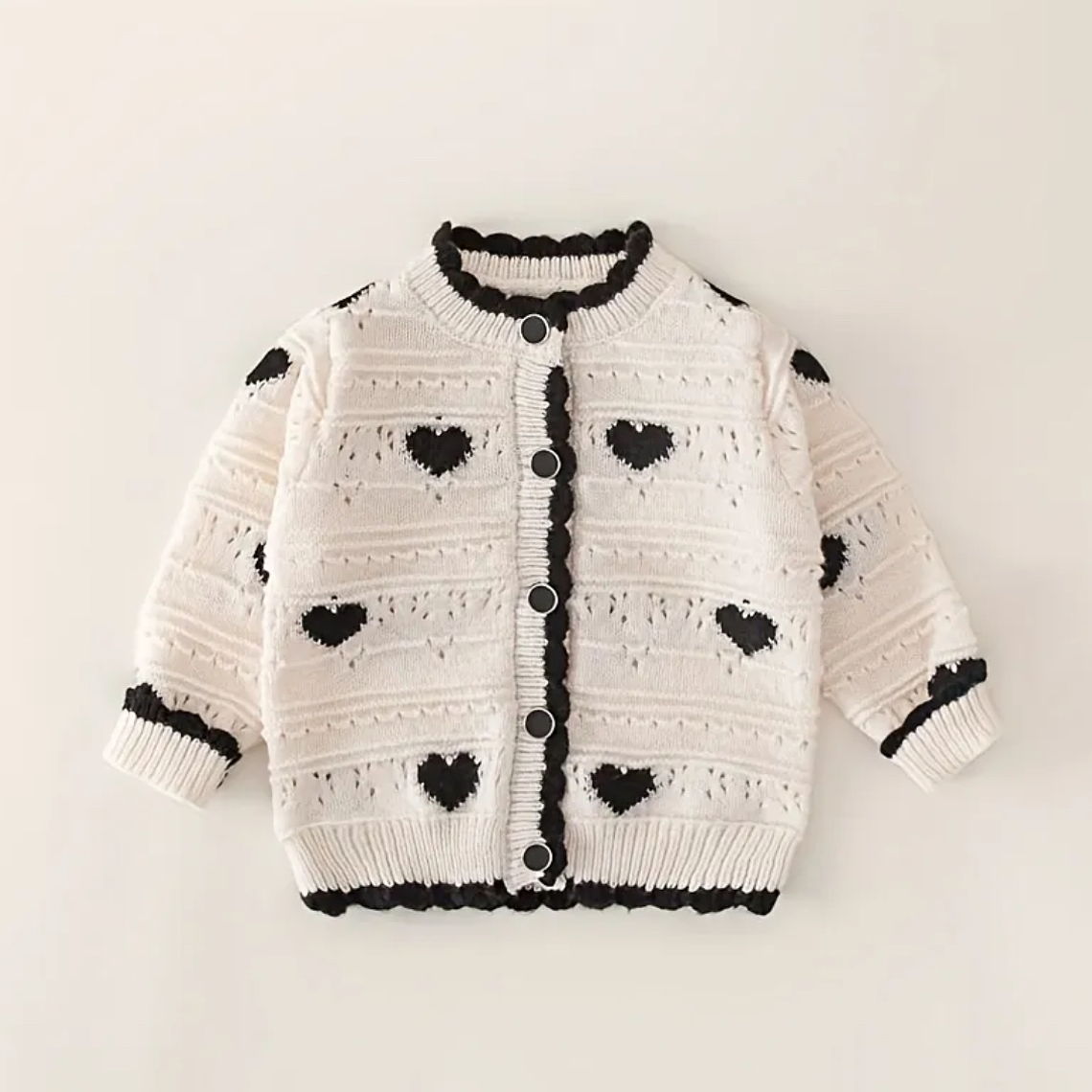 Chaleco corazones negros  1