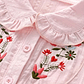Blusa Rosa con Bordado Floral - Miniatura 3