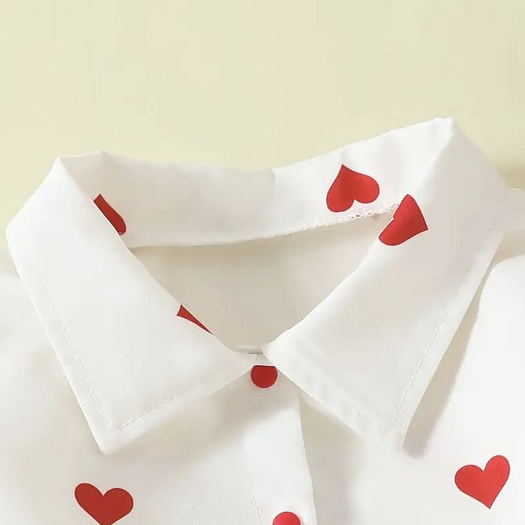 Blusa Blanca Corazones 2