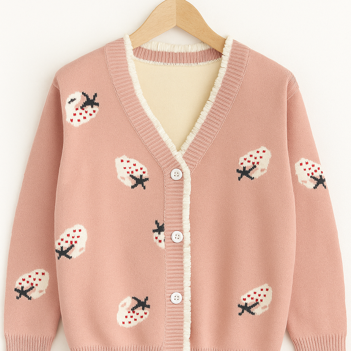 Chaleco Rosado Frutillas 1