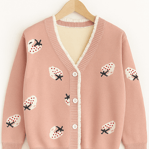 Chaleco Rosado Frutillas