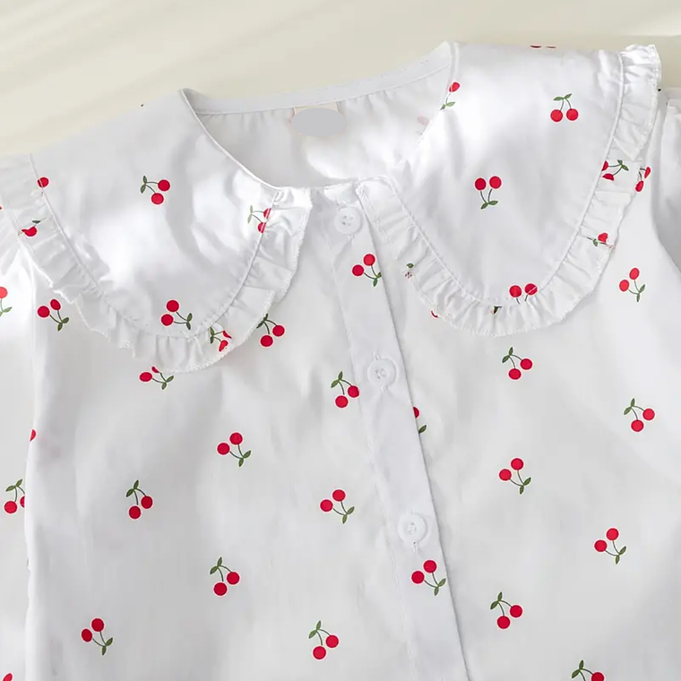 Blusa Blanca Cerezitas 2