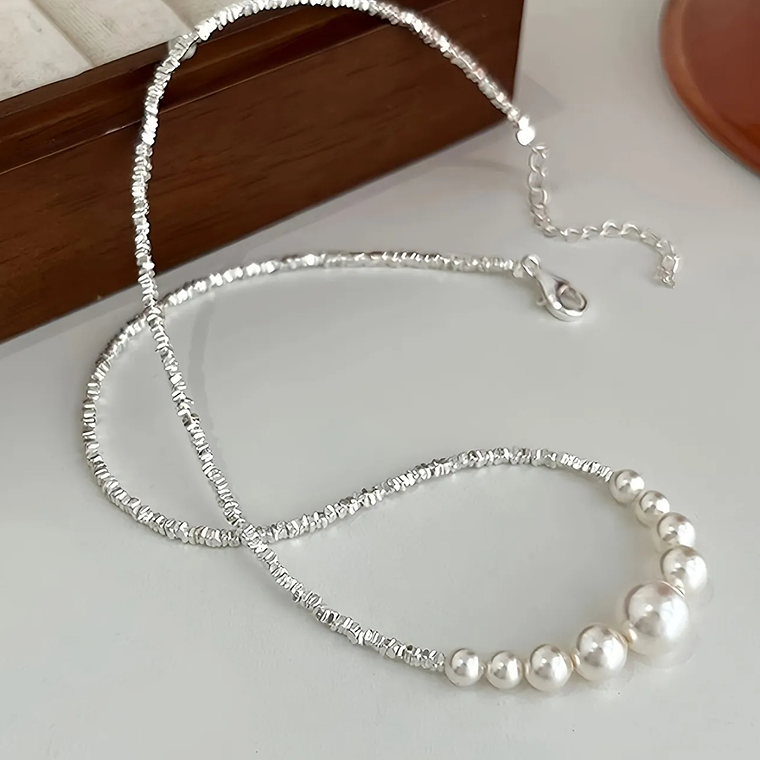 Collar Elegancia Perla Minimalista 3