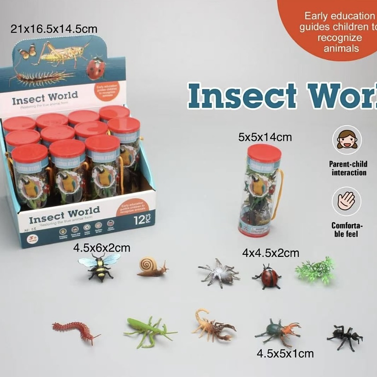 Insect World – Tubo con Insectos Realistas 1