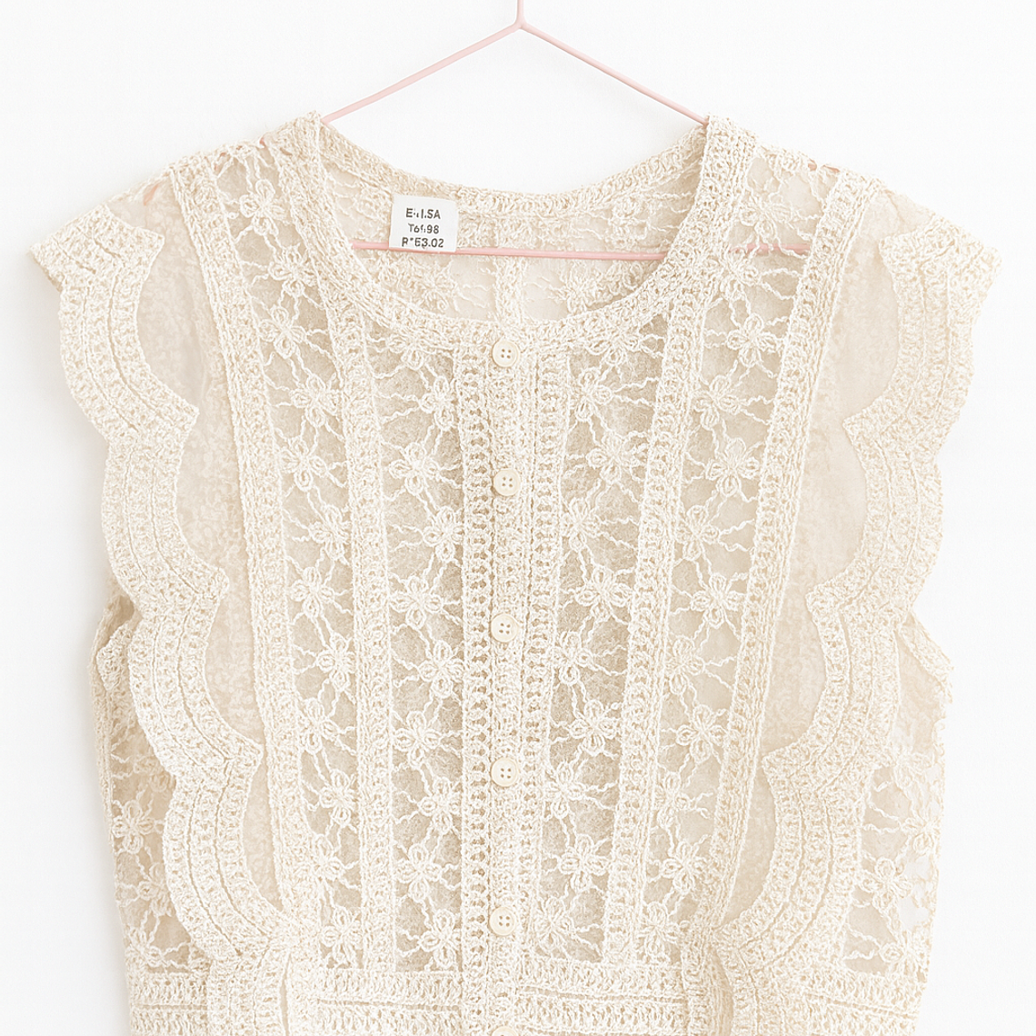 Blusa  de Encaje Romántico 2