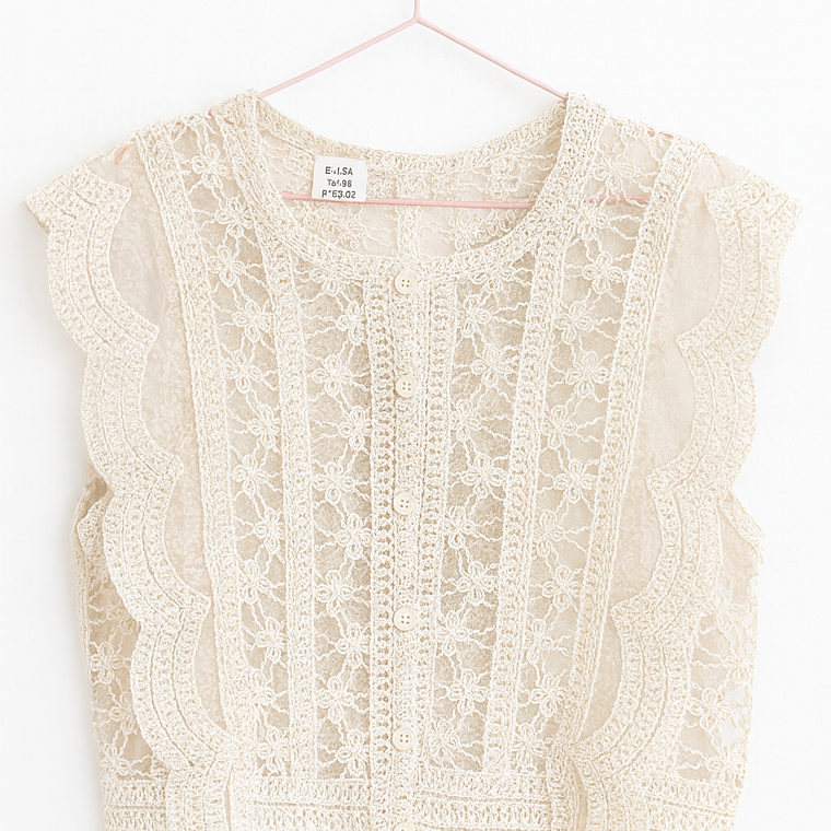 Blusa  de Encaje Romántico 2