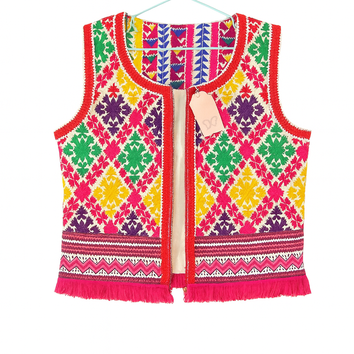 Chaleco Artesanal Étnico Multicolor  1
