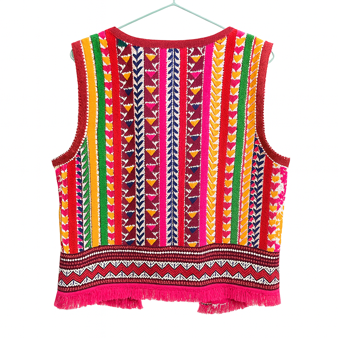 Chaleco Artesanal Étnico Multicolor  2