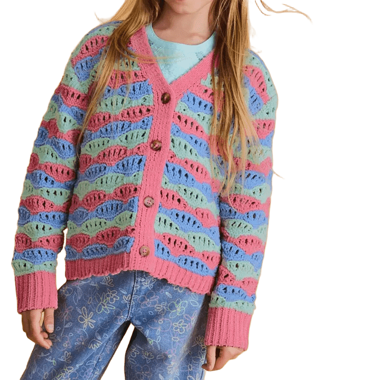 Chaleco Tejido Pastel Multicolor 2