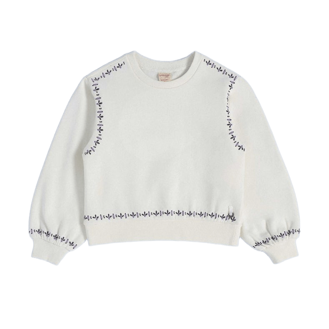 Polerón Blanco con Detalles Bordados  1