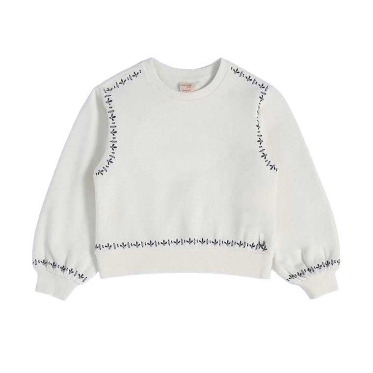 Polerón Blanco con Detalles Bordados  1