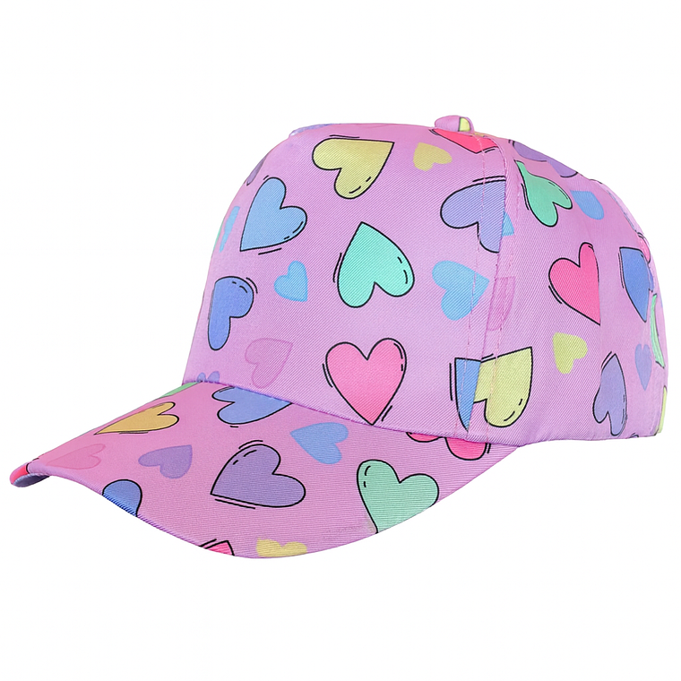 Gorra Infantil Corazones Pastel 1