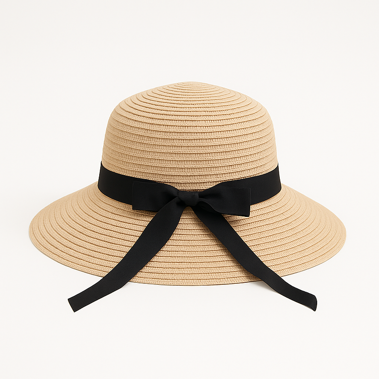 Sombrero Clásico con Lazo Negro 3