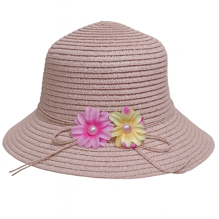 Sombrero Infantil con Flores  2
