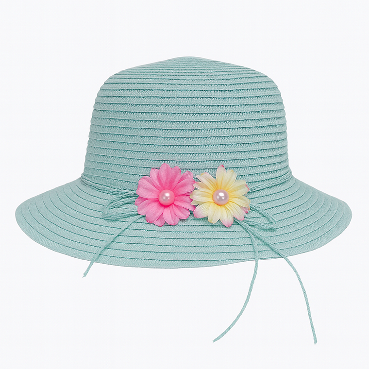 Sombrero Infantil con Flores  4