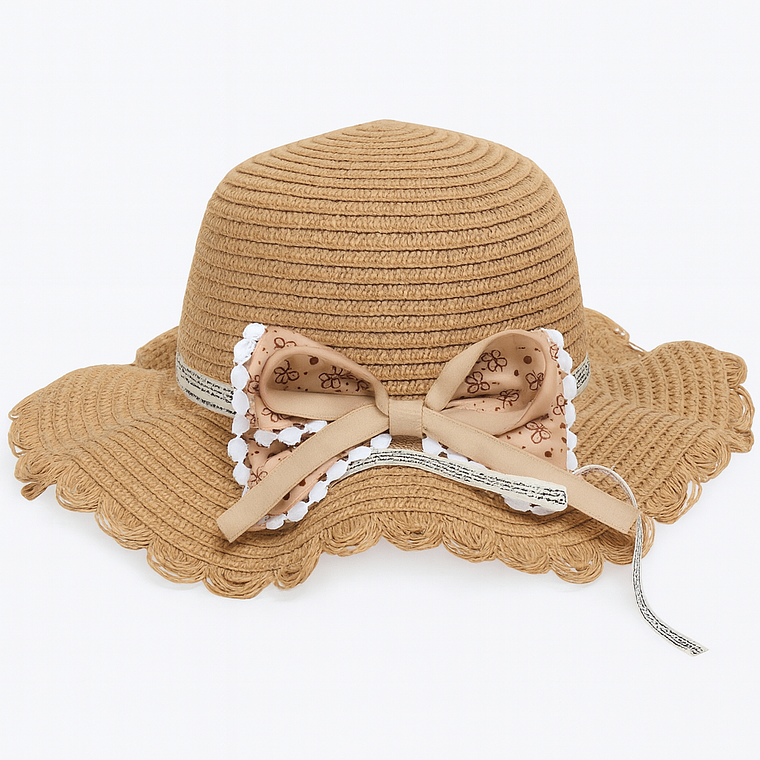 Sombrero Infantil Ondulado con Lazo 1