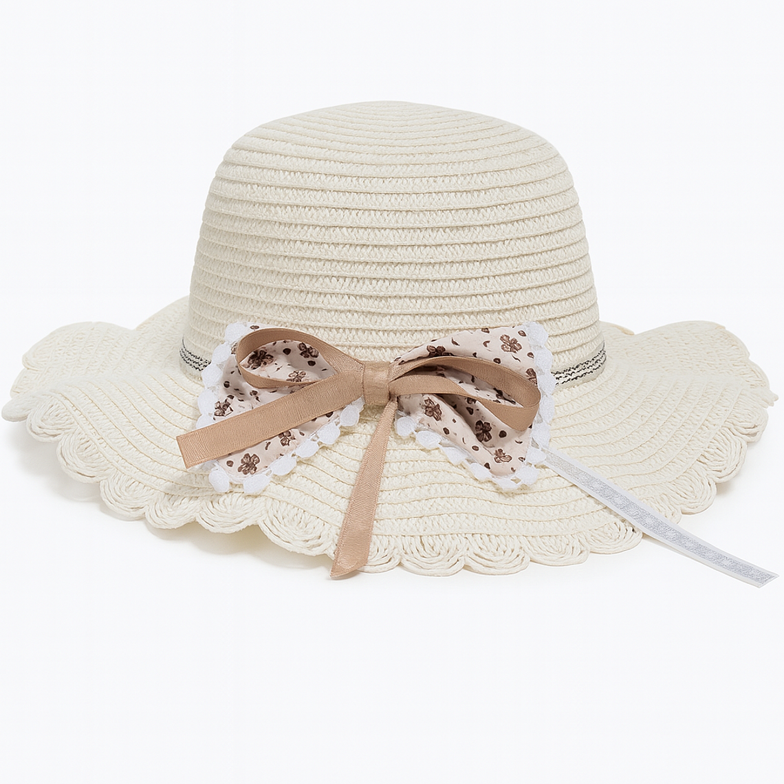 Sombrero Infantil Ondulado con Lazo 2