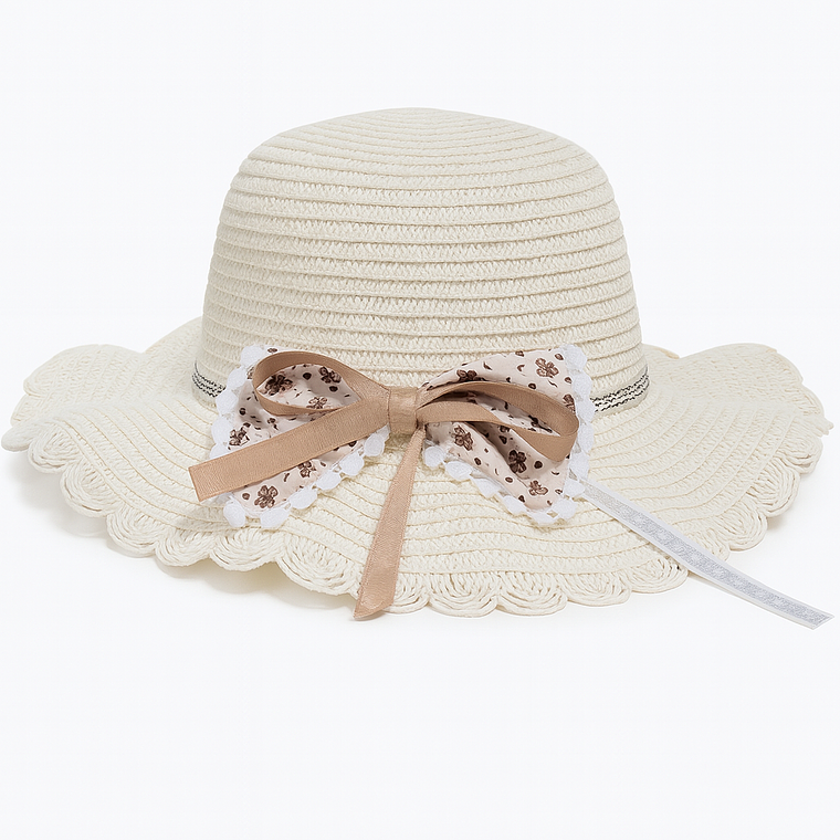 Sombrero Infantil Ondulado con Lazo 2