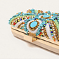 Clutch Bordado Multicolor con Cadena – Diseño Artesanal Elegante - Miniatura 3