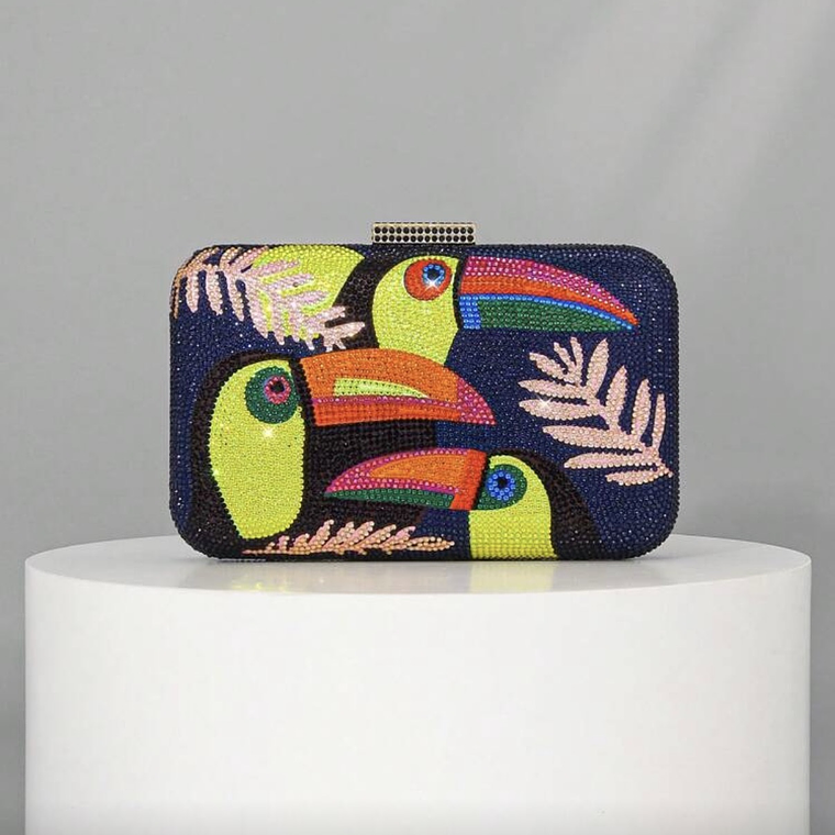 Clutch Brillante Tucanes Azul oscuro 1