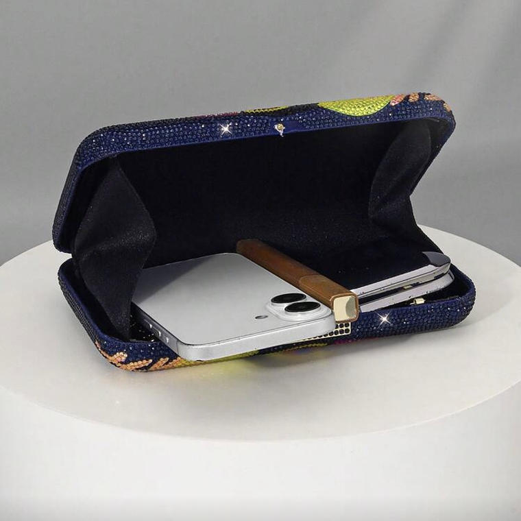 Clutch Brillante Tucanes Azul oscuro 2