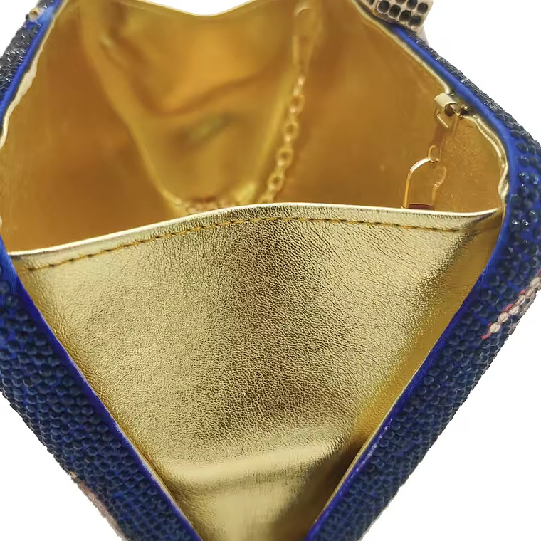 Clutch Brillante Tucanes Azul oscuro 4