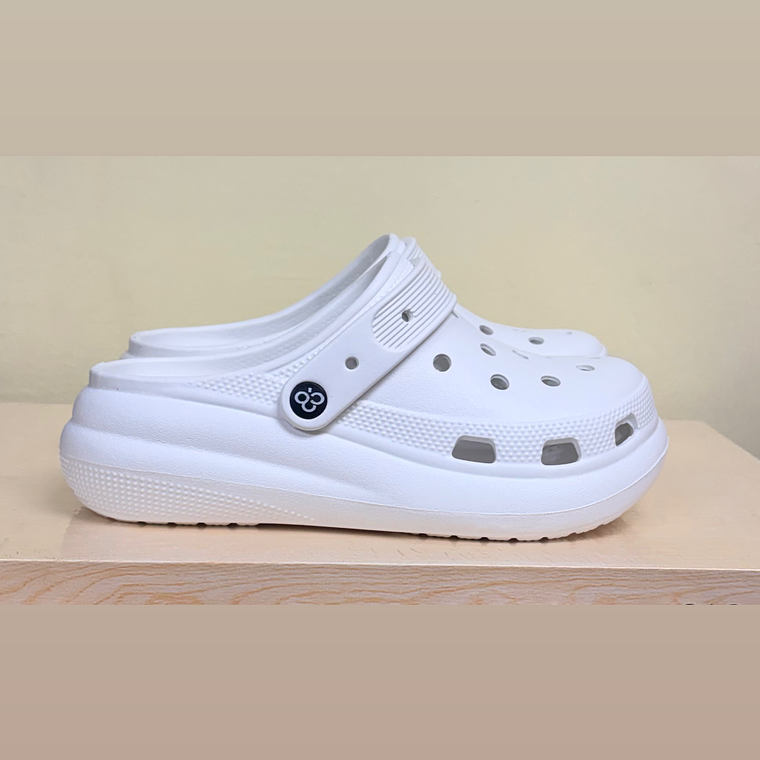 Zuecos Plataforma Blancos 1