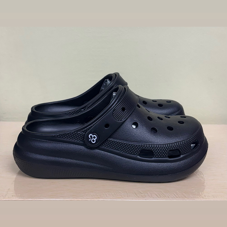 Zuecos Plataforma Negros 1