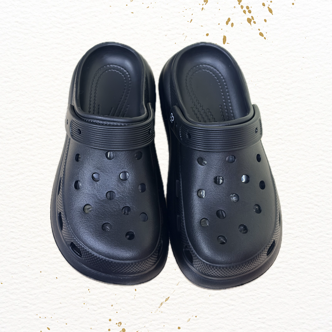 Zuecos Plataforma Negros 2