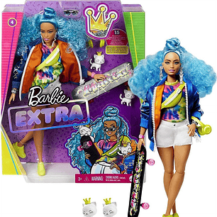 Barbie Extra N’4 – Look Azul Skate