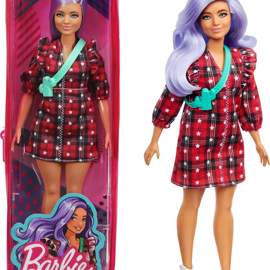 Barbie Fashionistas #157 – Vestido Escocés Rojo 1