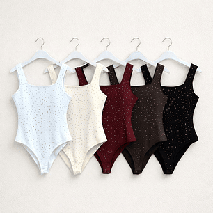 Body Básico con Brillos Sutiles