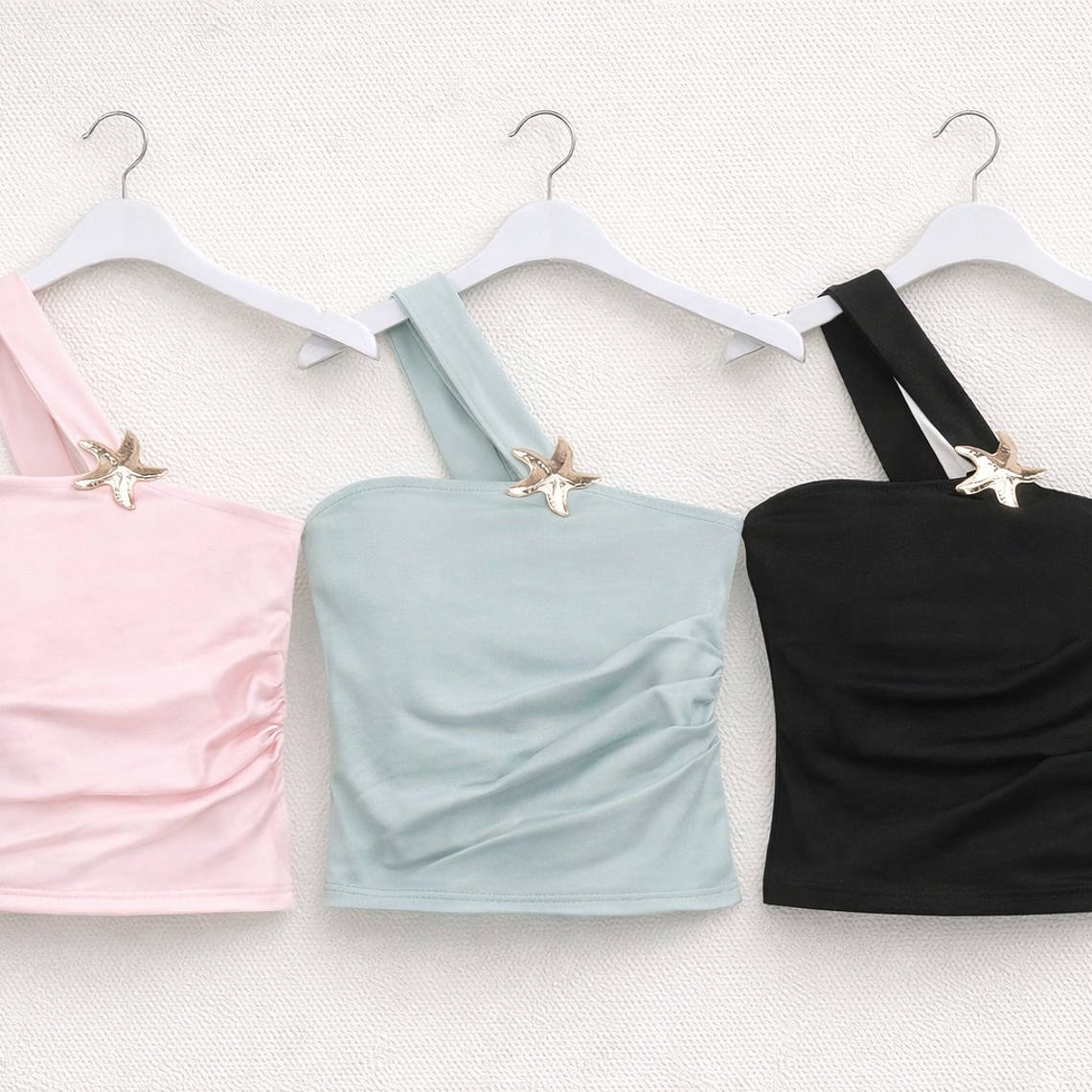 Top Asimétrico con Detalle Estrella 1