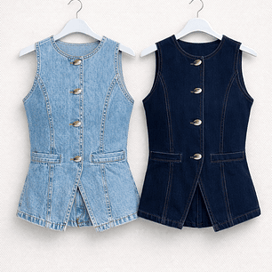 Chaleco Denim Sastrero