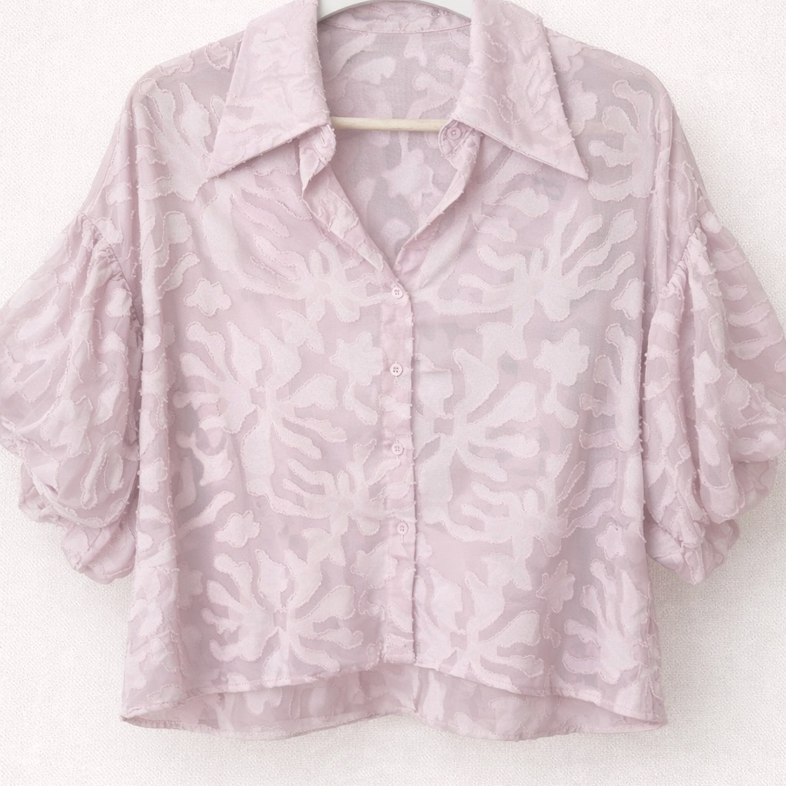 Blusa Rosa Pastel Texturizada 1