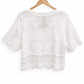 Blusa Blanca Bordada Romantic Chic Estándar  - Miniatura 2